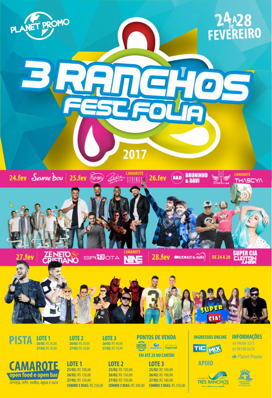 Três Ranchos Carnaval 2017 - Cartaz divulgação A3 FINAL